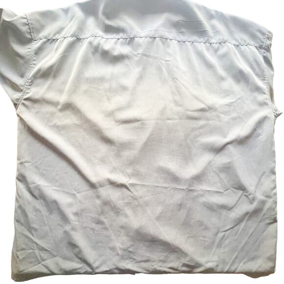 AOK 4XL Tall Grey Short Sleeve Button Up Shirt - Picture 3 of 8